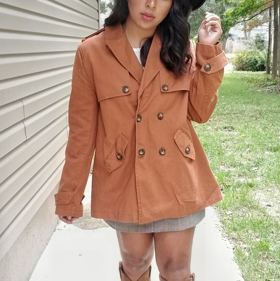 𝘽𝙊𝙂𝙊| RUSTY BUTTON BOYFRIEND JACKET - Picture 4 of 5